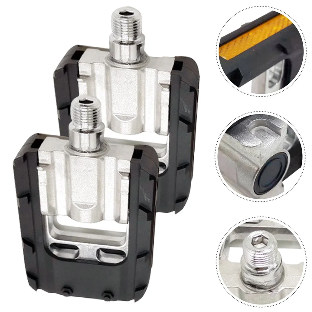 1 Pair Bike Pedals Replacement Nonskid Bicycle Pedals For Kids Mountain Road Bike Cycling Outdoor Use Durable Sealed Bearing
