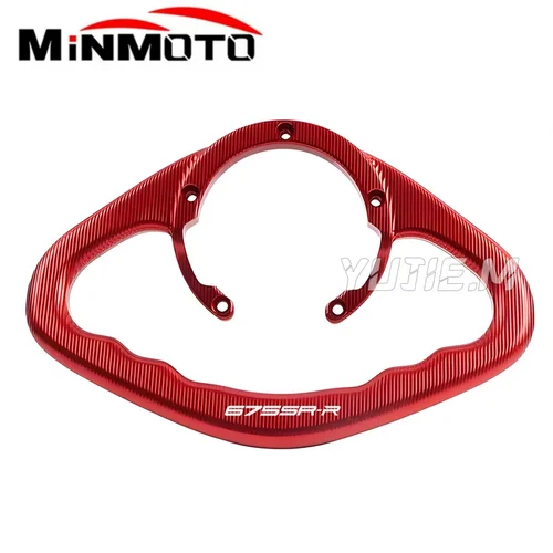 Imagen 2 del producto Pasamanos de tanque de combustible para motocicleta 675SR-R 675SRR, empuñaduras de pasajero, barra de agarre, reposabrazos con logotipo 675SR-R