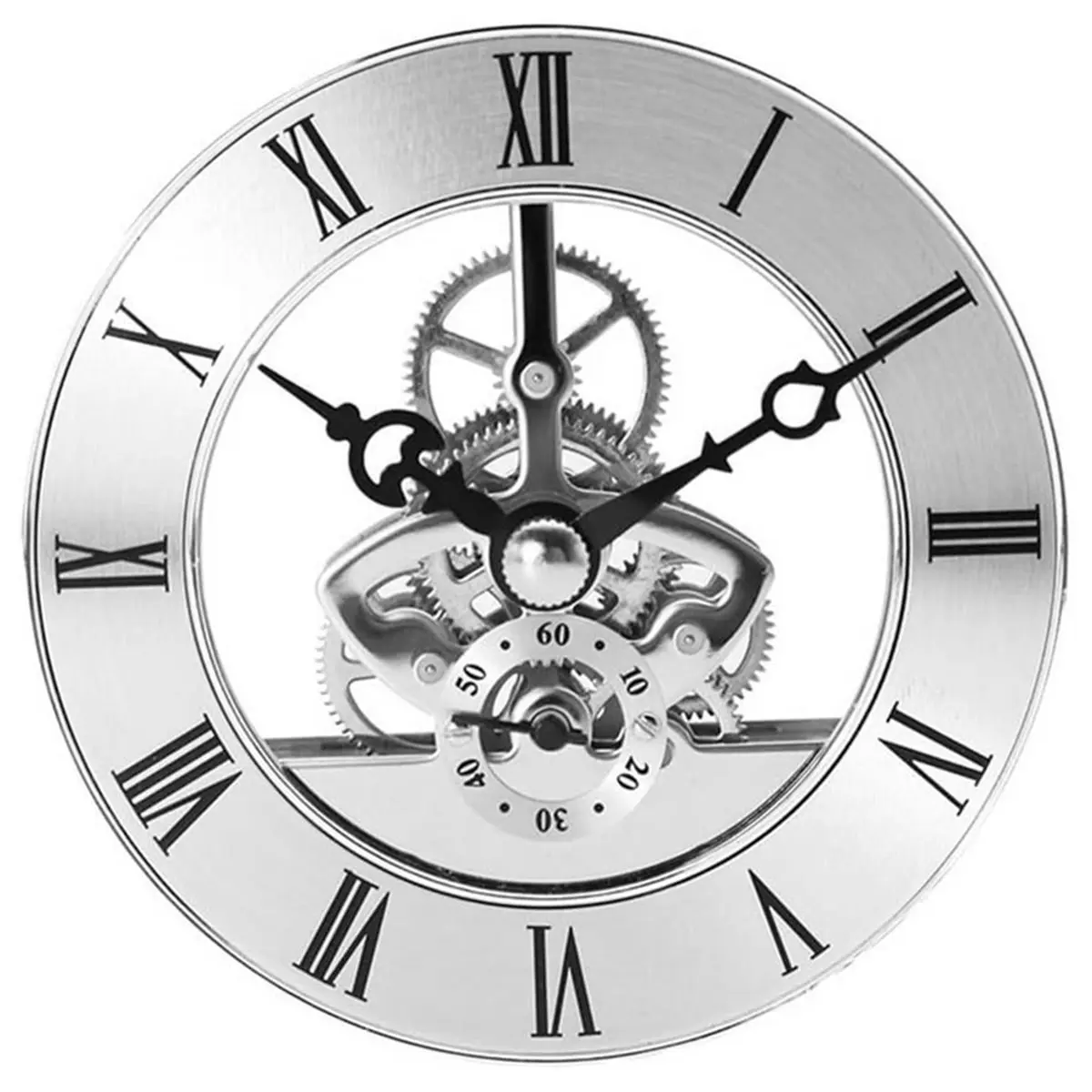 

НОВИНКА 2026: Скелетонизированная вставка для часов 86 мм с движущимися шестернями и римскими цифрами для ремонта кварцевых часов своими руками, для часового механизма 86 мм