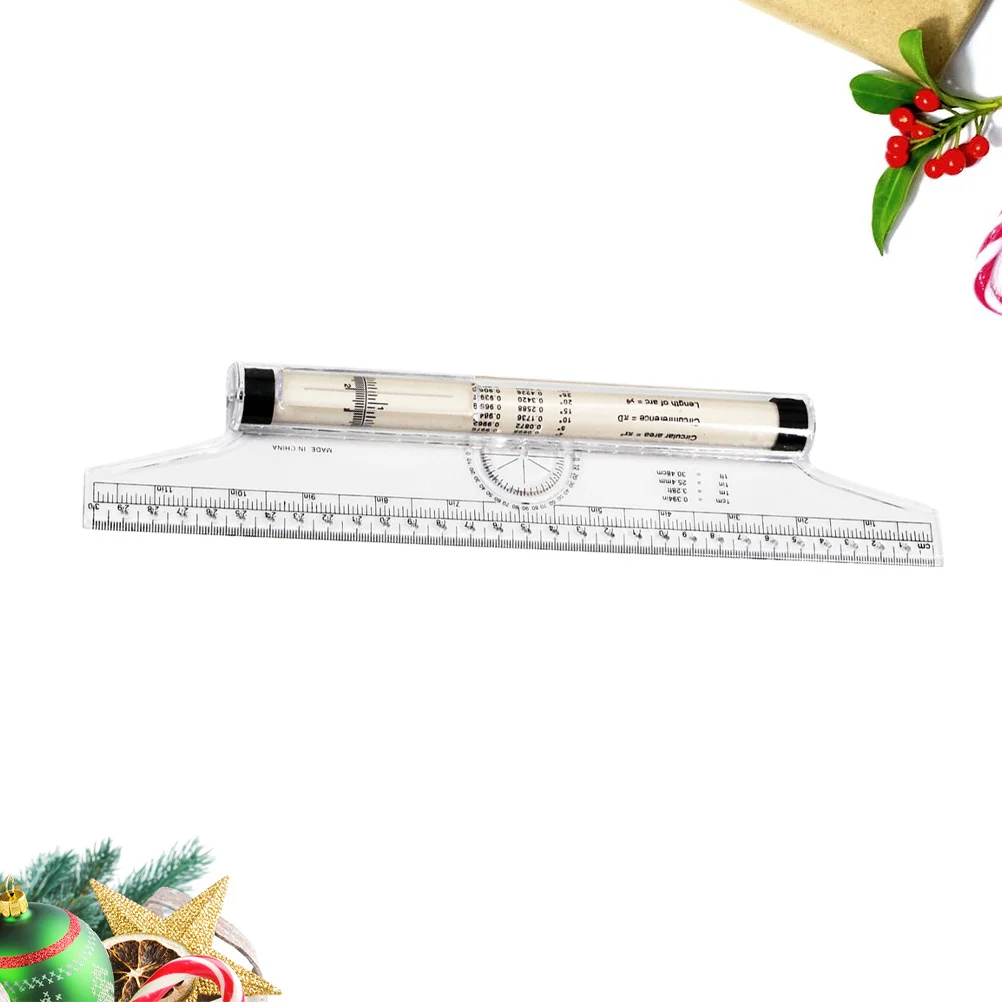 30Cm Rolling Ruler for Precision Angle and Line Drawing Professional Grade Parallel Measuring Tool Student Teacher Engineer