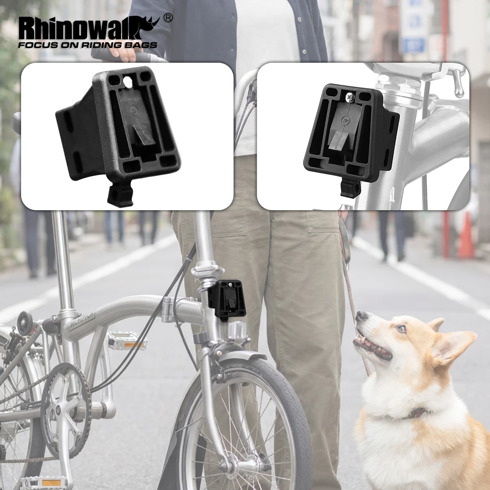 Rhinowalk Folding Bike Front Rack Bag Adapter Heat-Resistant Fit For Brompton Dahon P10 JAVA Neo Bike Accessories