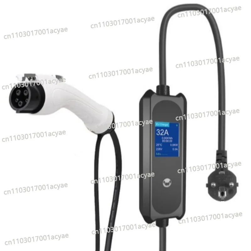 Household portable charging gun, new energy electric vehicle American standard, large screen display multi-speed adjustment