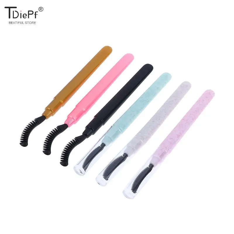 1Pc Silicone Make Borstel Wimper Mascara Borstels Plastic Handvat Mascara Wands Wimpers Borstel Wimper Extensions Tools