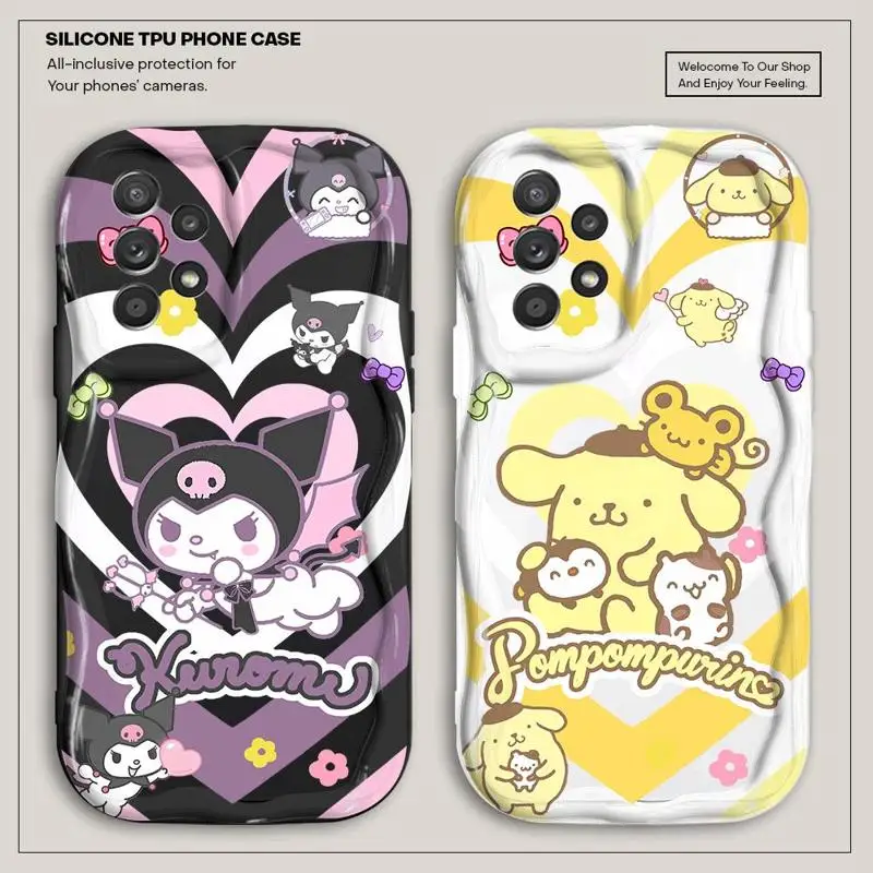 For Samsung Galaxy A15 A73 A72 A54 A53 A52 A33 A34 A42 A32 A24 A23 A22 A14 A13 A12 5G Soft Phone Case fundas Kuromi Pompompurin