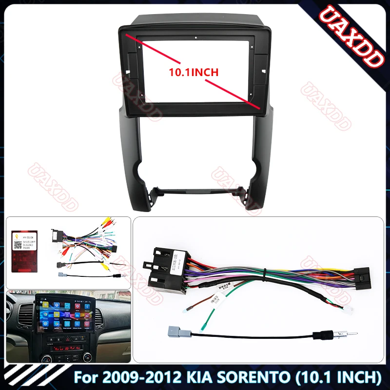 For 2009-2012 KIA SORENTO 10.1INCH Car Radio Android Stereo audio screen multimedia video player navigation cables Harness frame