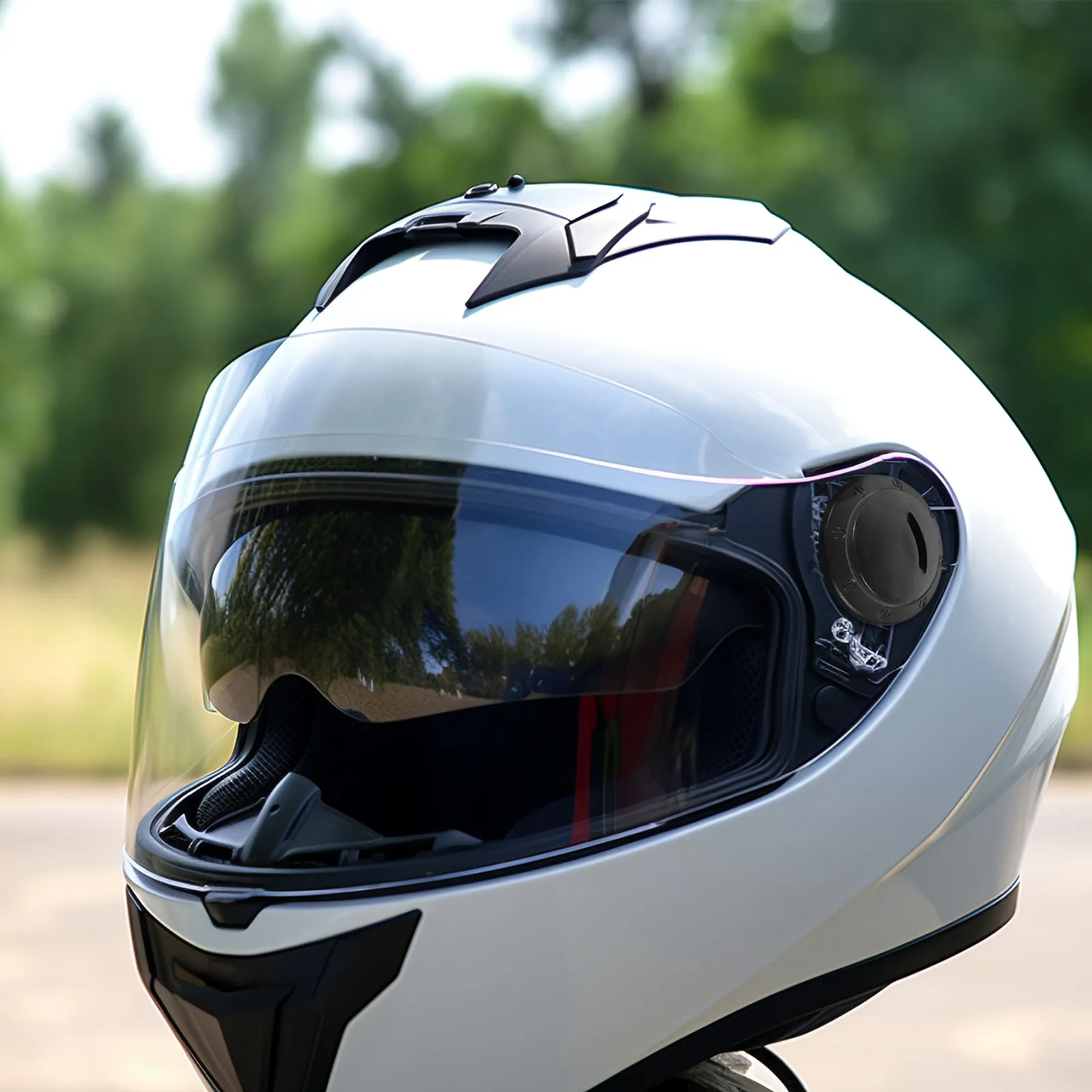 

6Pcs Motorcycle Mechanism Base Set Sturdy Replacement Visor Accessories Easy Installation Compatible with Various Helmets