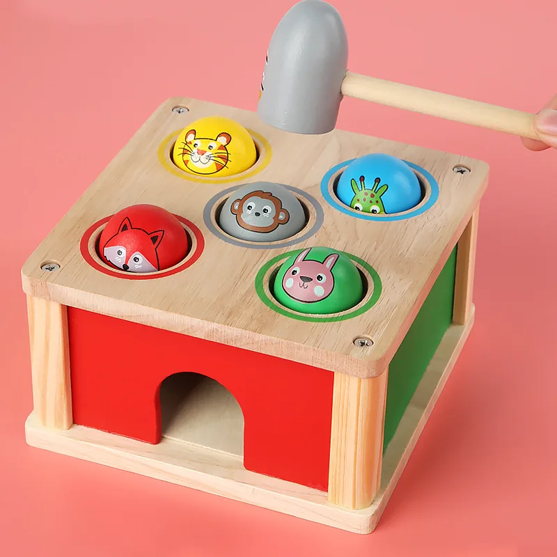 Children's wooden roller ball percussion piano platform percussion roller ball percussion rhythm enhance concentration toy