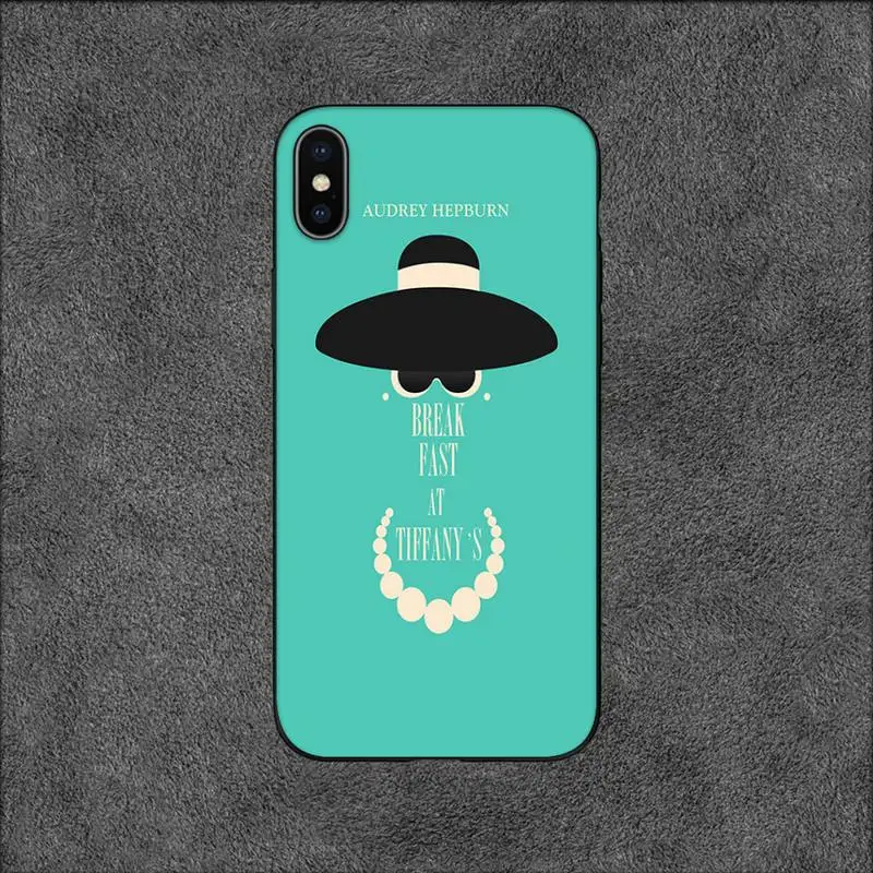 Audrey Hepburn Breakfast at Tiffany\'s Phone Case For iPhone 11 12 Mini 13 15 Pro XS Max X 8 7 6s Plus SE XR Shell