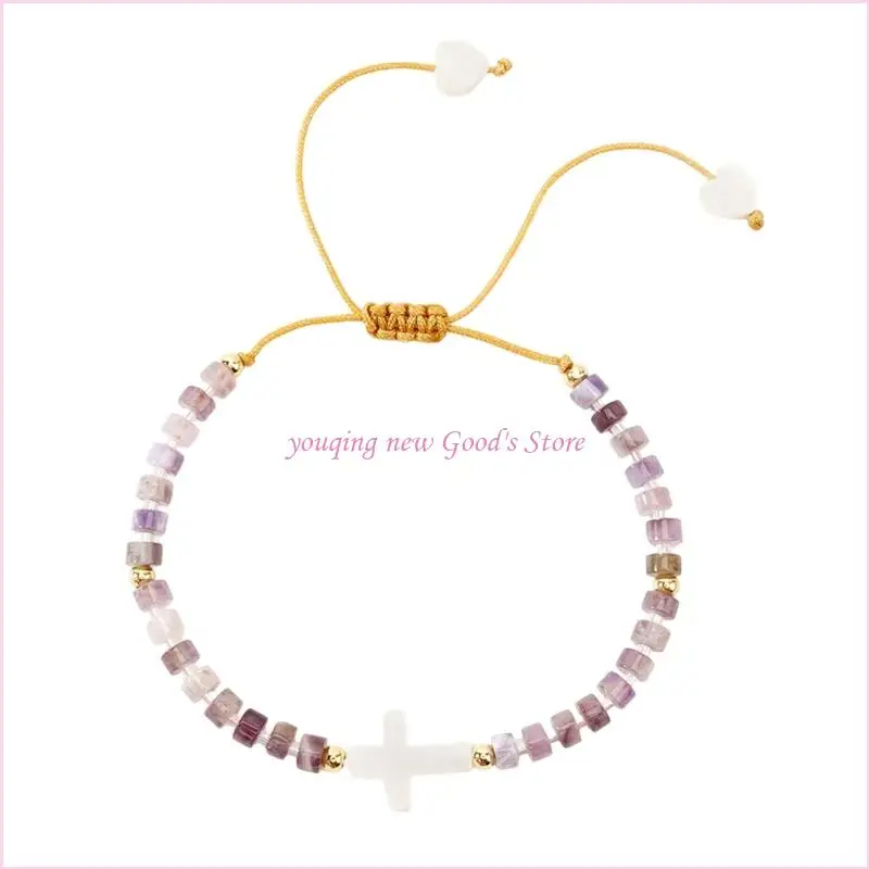 57QA Unique Resin Crosses Jewelry Piece With Comfortable Adjustable Closure