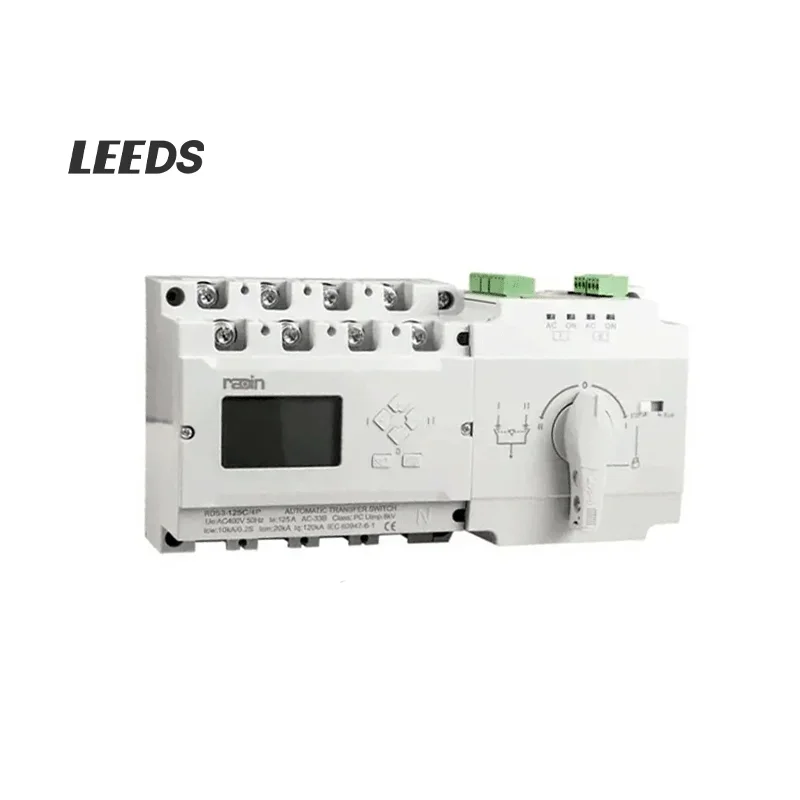 

TLF ATS RDS3-125D/4P Radin Generator Dual Power Automatic Transfer Switch with Control Panel Circuit Breaker 63A 100A and 125A C