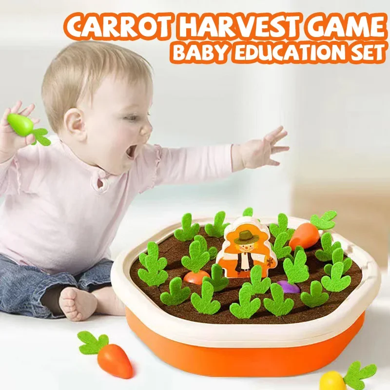 Baby Herausziehen Karotte Ernte Spiel Rettich Spielzeug Montessori Kleinkind Speicher Sortierung Feinmotorik Bildung Schreibtisch Spiel Lehren Werkzeug