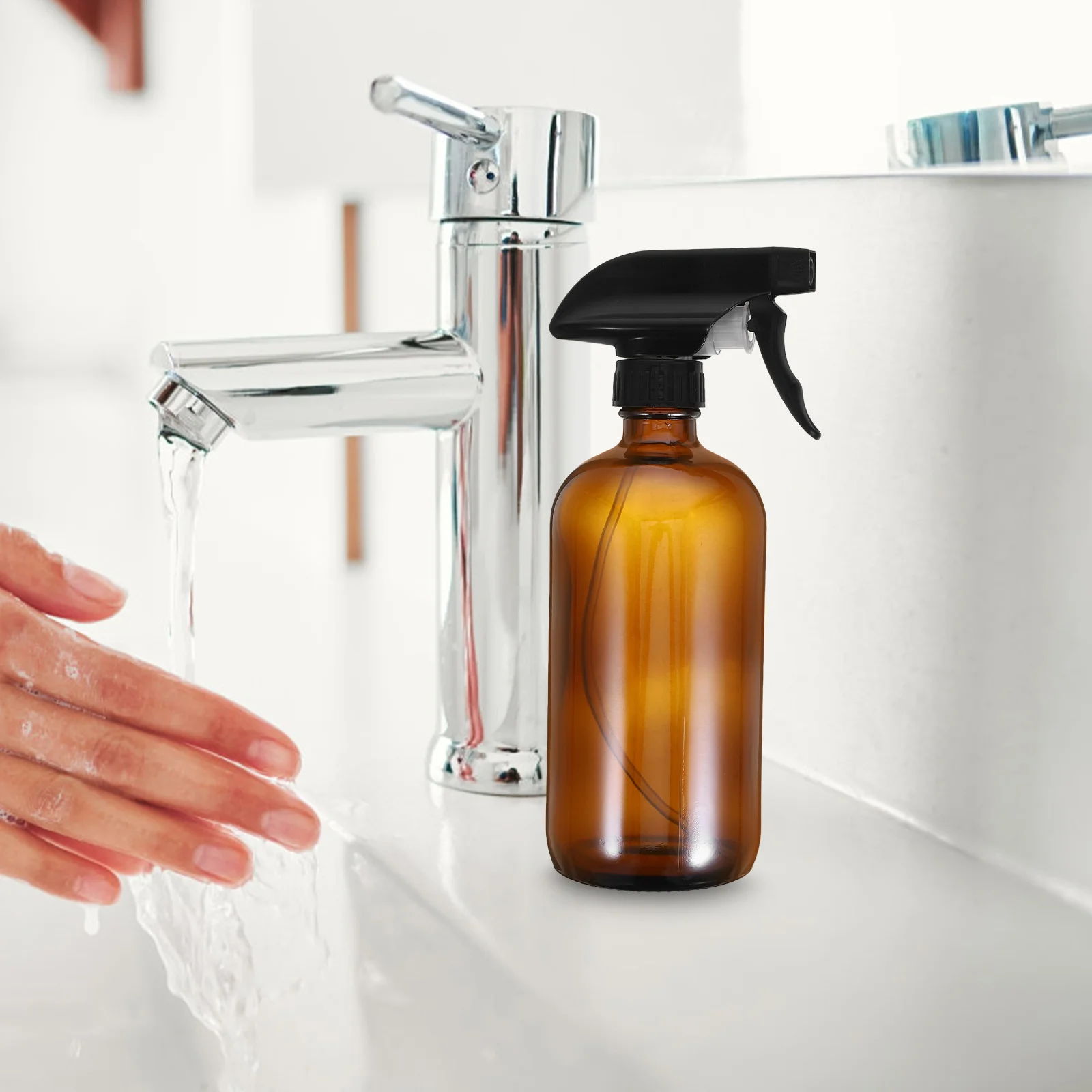 

2Pcs Glass Spray Bottle Large Capacity Refillable Portable Empty Spray Bottles for Plant Watering Cleaning Gardening Home Use