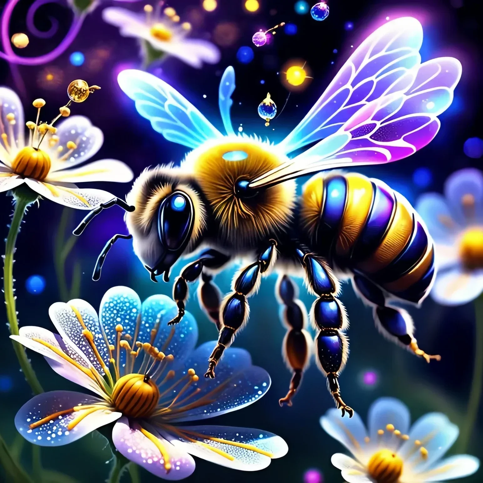 

629265 Coloring By Numbers Fantasy Animal Acrylic Paint On Canvas Painting By Numbers Bee Handicraft Flower