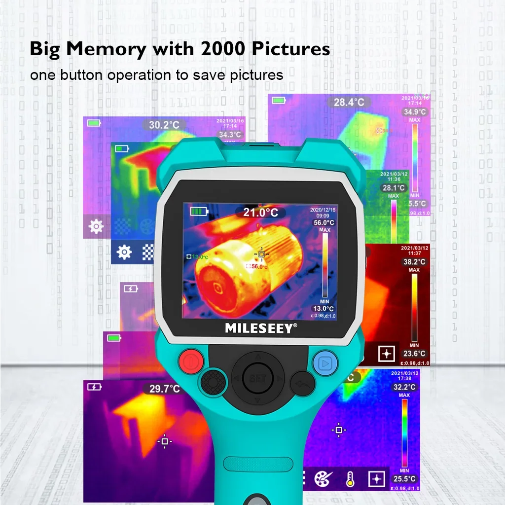 Mileseey TR120/120E infrared thermal camera High Resolution thermal scope Weather station Thermal imager Repair Leak detection