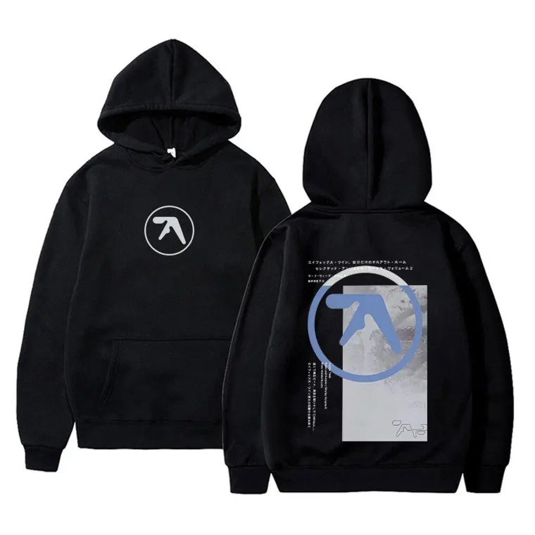 

Aphex Twin Hoodie Men's Women's Clothing Fashion Casual Oversized Hooded Sweatshirt Male Vintage Fleece Cotton Pullover Hoodies
