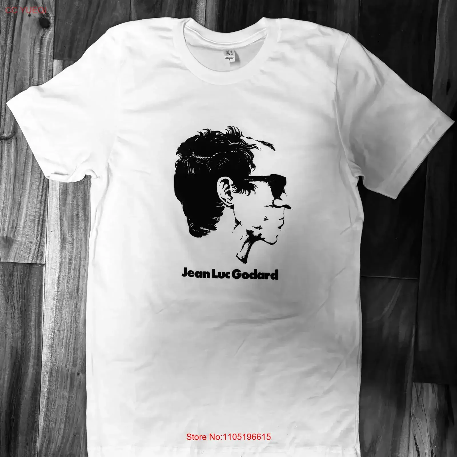 Jean luc Godard 60s camiseta vintage lavada Unisex Casual suave homme elegante ropa de calle estirada cómoda moda versátil