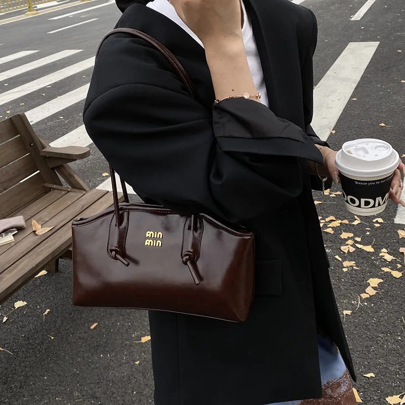 

Женские сумки большой вместимости премиум-класса в стиле ретро, сумки для подмышек, модные и универсальные сумки.