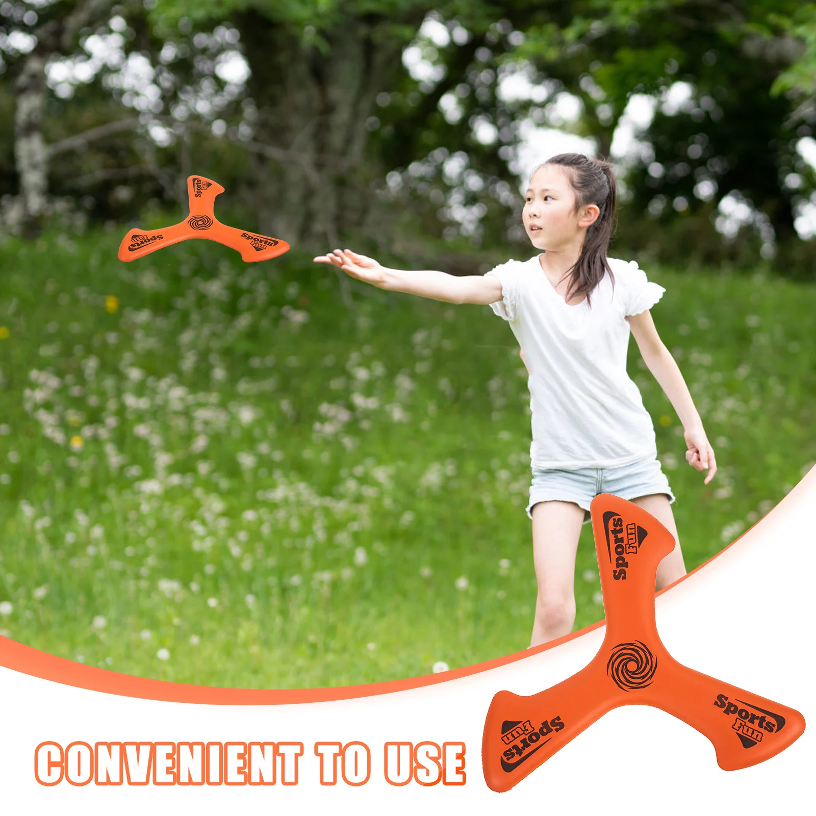 

Boomerang Flying Outdoor Kids Recreation Plaything Lightweight Fun Sports For Children Toddlers Throw Catch Game Outdoor