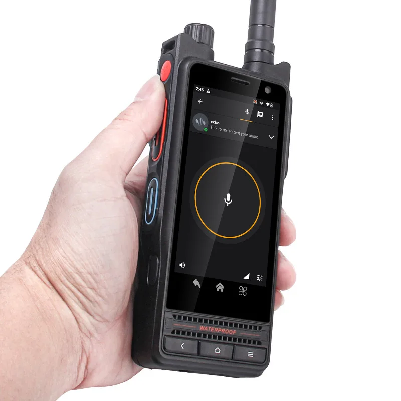 UNIWA P8 4W DMR/Analog Dual Mode Walkie Talkie Touch Screen Waterproof 5000mAh UHF Smart Zello Mobile Walkie Talkie Android 14