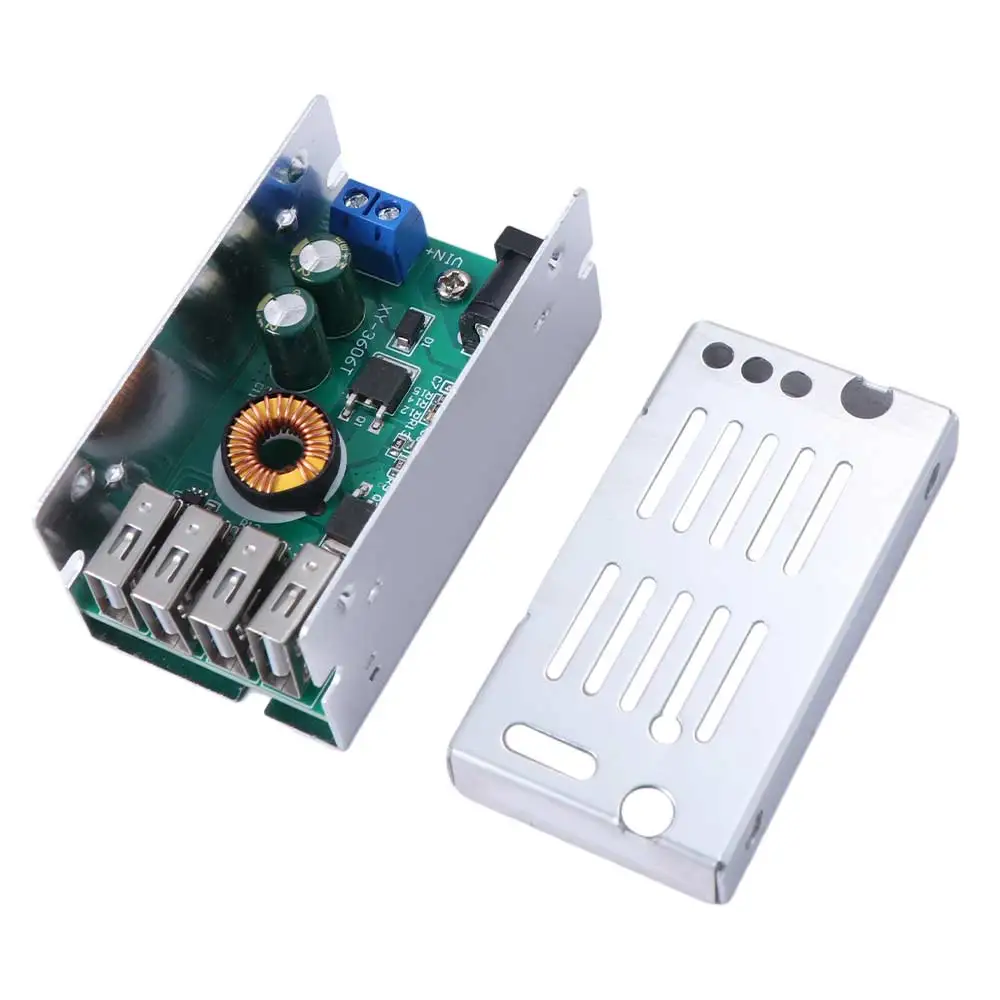 Output Mobile Charger DC-DC Module 5A 4 USB Power Supply Module Step-down Module Step-down Board Buck Converter Charging Board