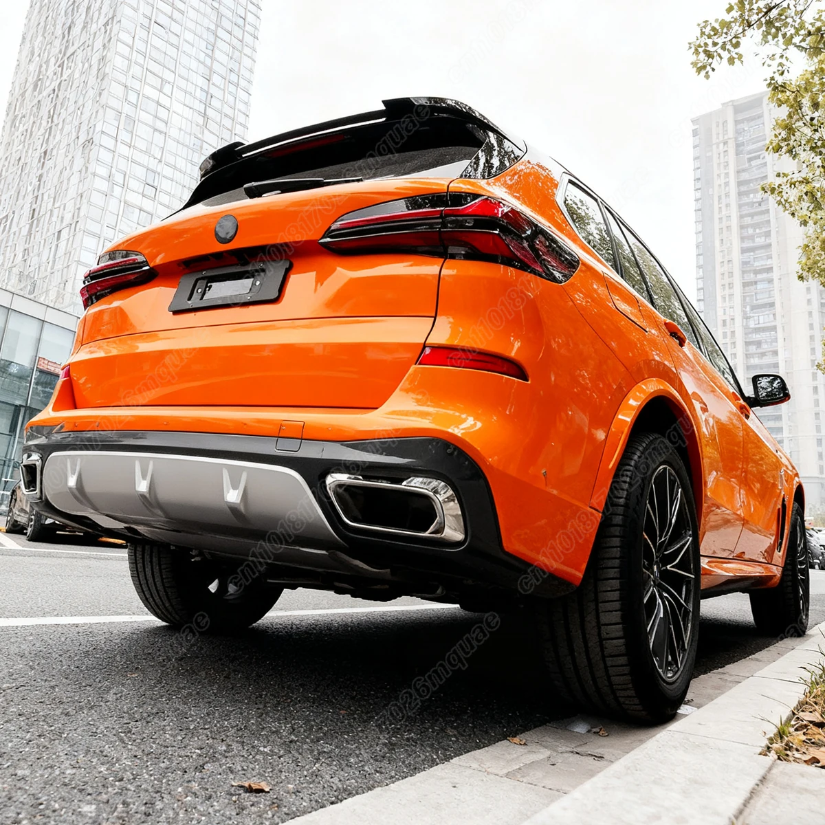 ل BMW X5 G05 30d 40d 40i 45e M50i M50d 2019 2020 2021 2022 2023 2024 2025 السيارات الخلفي سقف سبويلر مجلس طقم تزيين #4