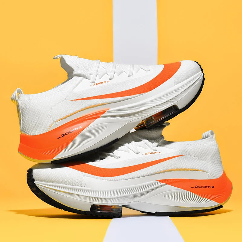 

Men Running Shoes Breathable Race Cushioning Outdoor Jogging Sneakers Trainer Luxury shoes Couple Non-Slip Mesh Off-road Shoes