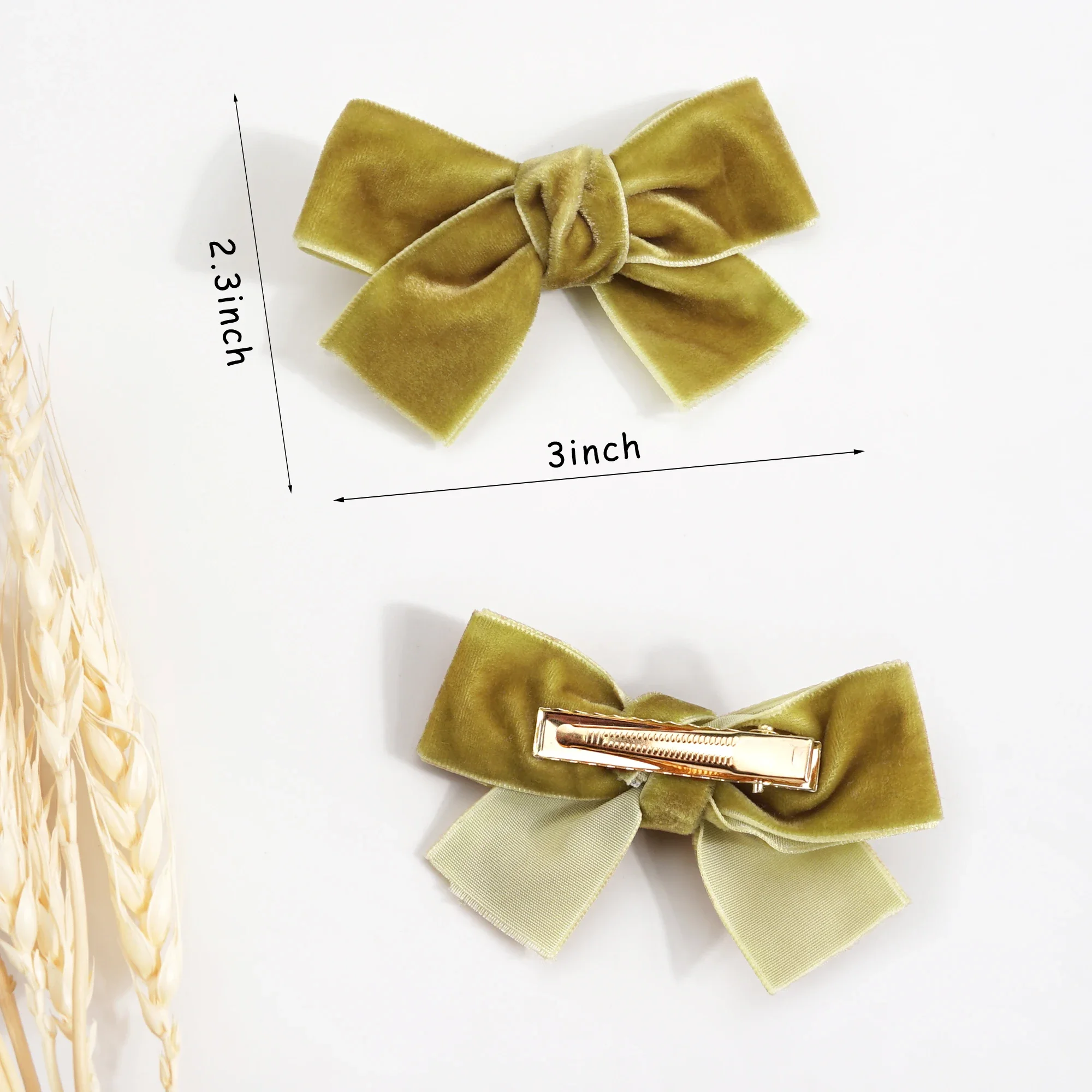 Hair clip hair accessories girls multi-color clip girls 3inch hair bow metal hair clip bar baby girls hair accessories factory image 4