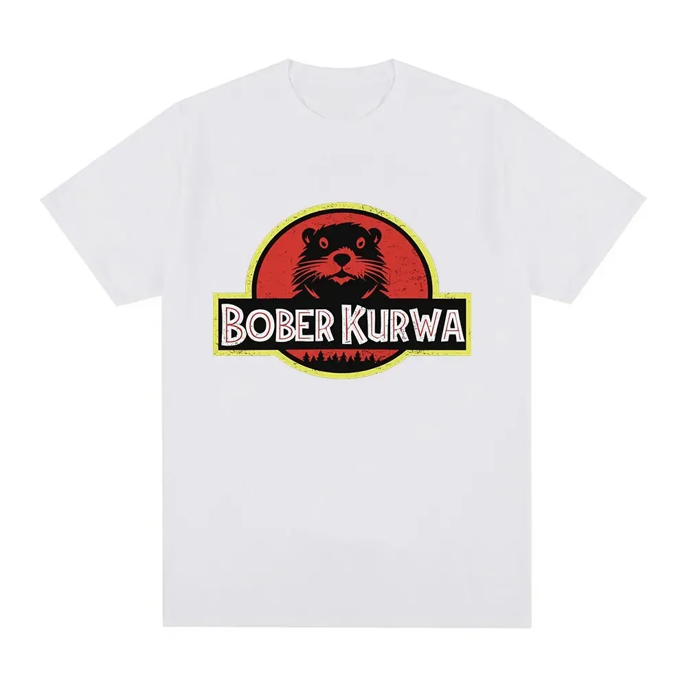 Taglie forti Bober Kurwa Bobr Divertente Meme T-shirt grafica Uomo Donna Moda Hip Hop Manica corta T-shirt larghe T-shirt accoglienti