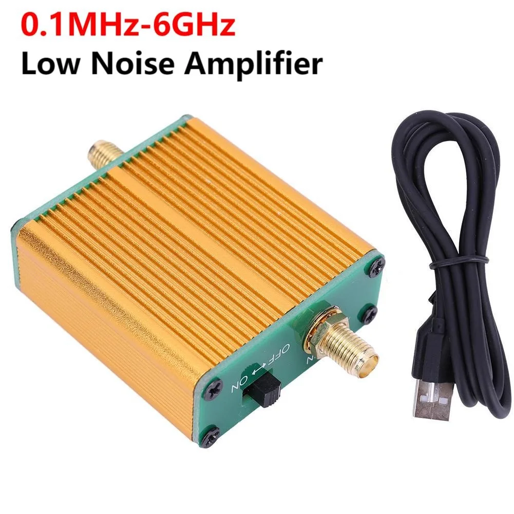 100K‑6GHz Radio Antenna Amplifier Full Band Low Noise Amplifier 20dB High Gain LNA RF Power Preamplifier Software Defined Radio