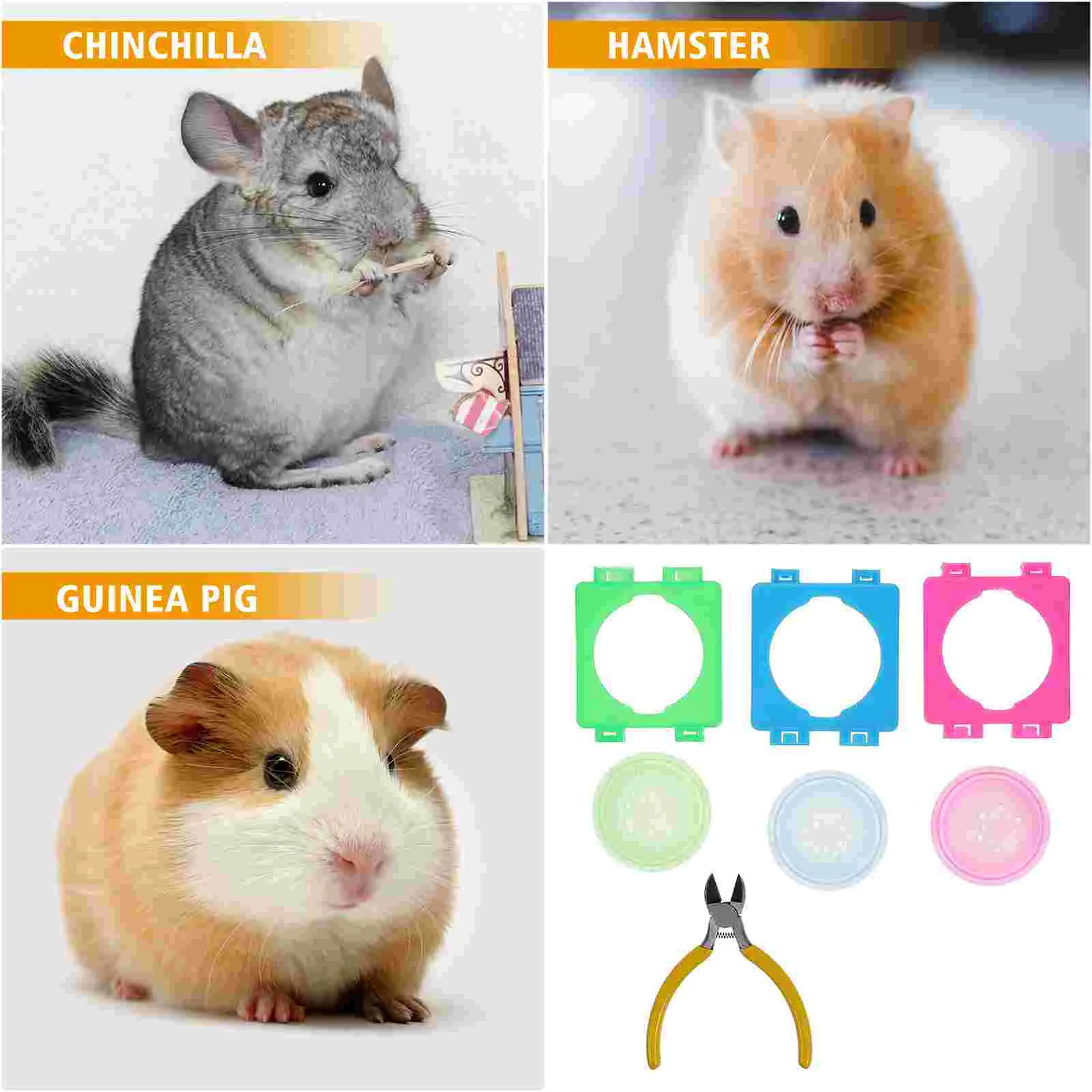 Hamster Pipe Plugs Outer Connection Tools Ends Pipeline Connectors Plastic Cage Boards Pet Supplies Mouth