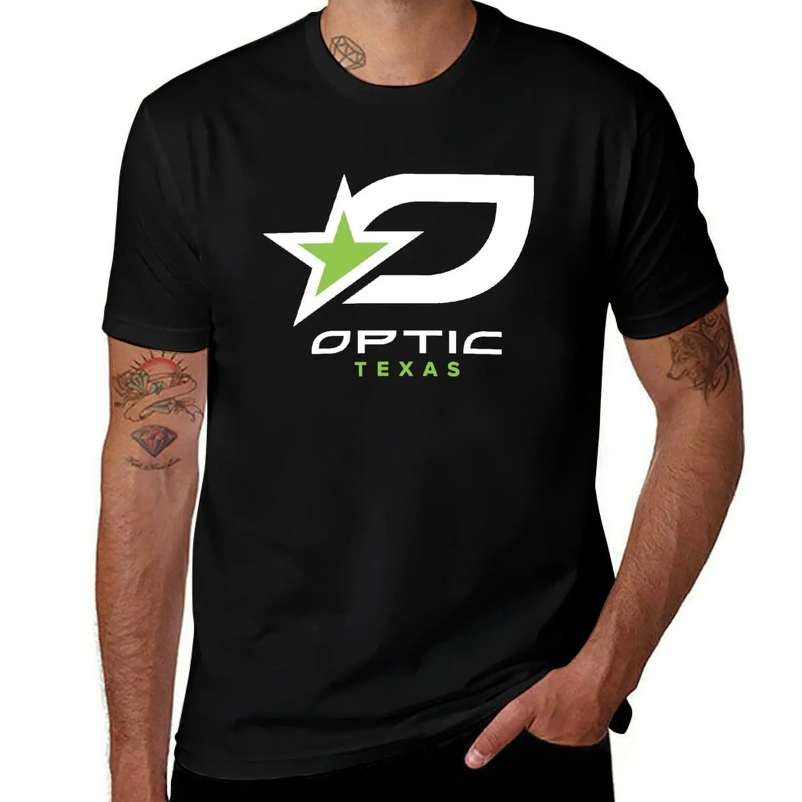 OpTic Texas Logo T-Shirt Basic Simple Casual Short Sleeve Tee T-Shirt