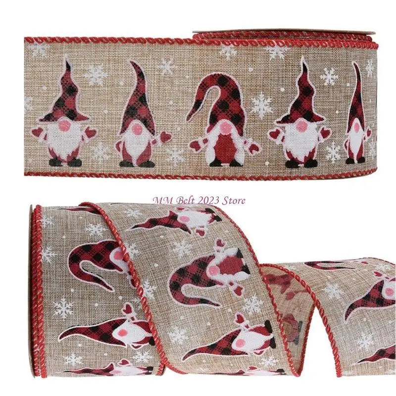 49ME Kerstfeestdecoratie Benodigdheden Linten en strikken voor geschenken Taartlint