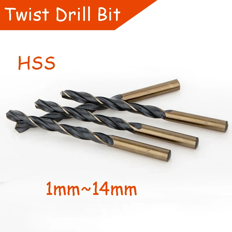 

Twist Drill Bit High-Speed Steel Drilling Super-Hard Steel Stainless Steel Drill Hand Drill Rotary Head Drilling Tool 1mm-12mm