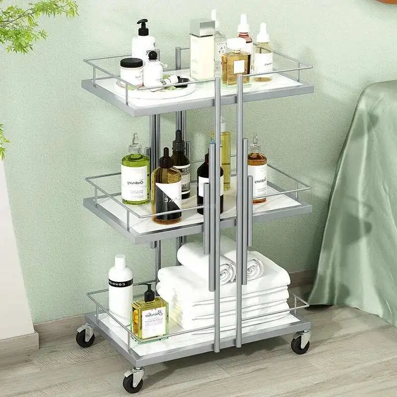 Troli Salon Mewah Manikur Alat Seluler Troli Modern Sederhana Rumah Multi-lapis Karito Tambahan Furnitur Salon Rambut GY50GP