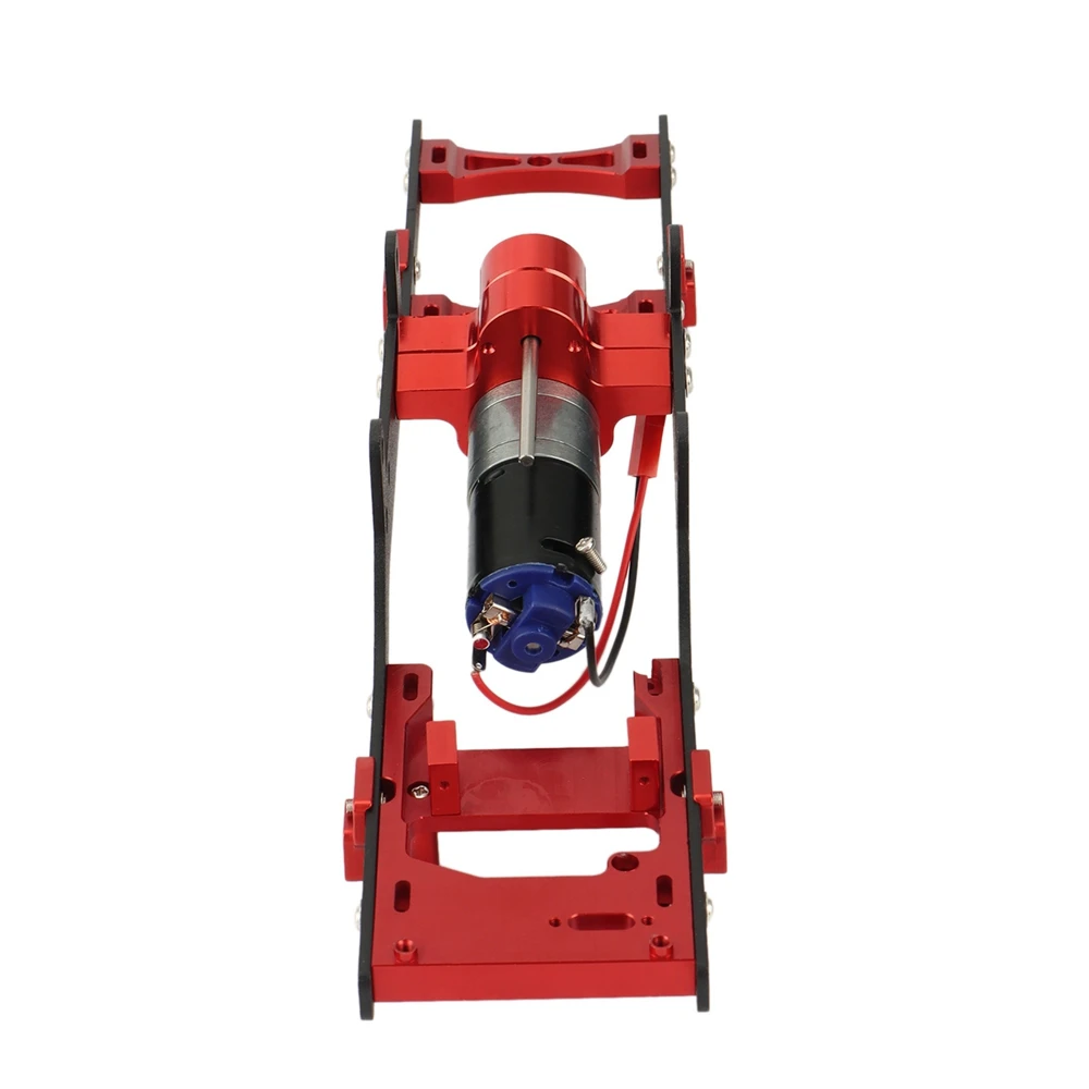 

Metal 370 Motor Gearbox Gear Box for WPL C14 C24 B24 B36,Titanium-ABMW