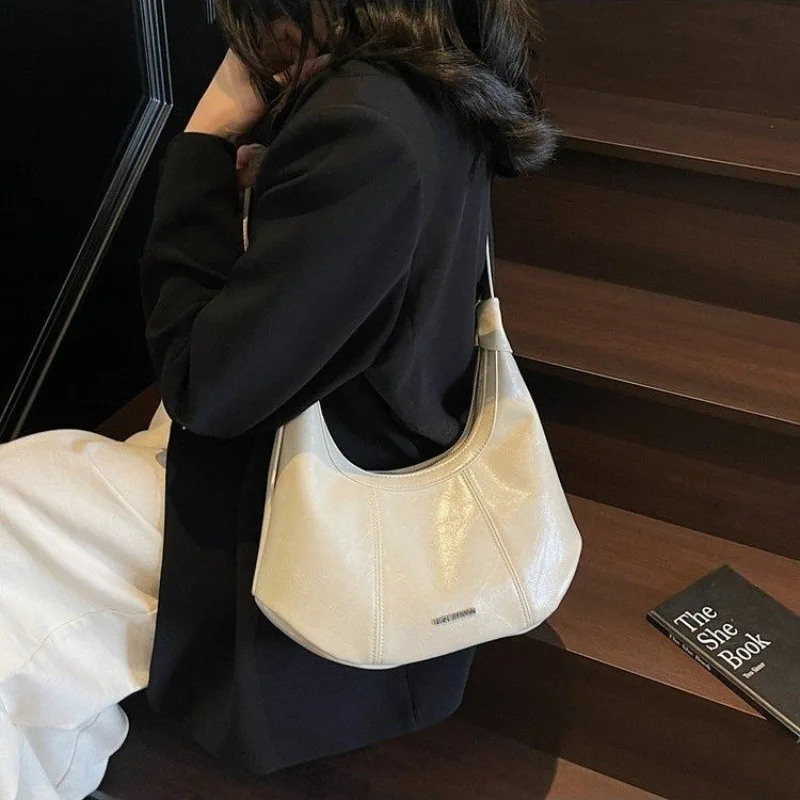 

Простая винтажная модная женская сумка-мессенджер, классическая дизайнерская элегантная кожаная сумка большой вместимости, минималистичная сумка для подгузников