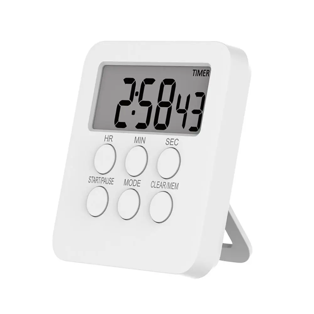 NEW Portable Digital Timer With Bracket Super Strong Magnetic Count Up/down Time Management Timer For Cooking Baking Study