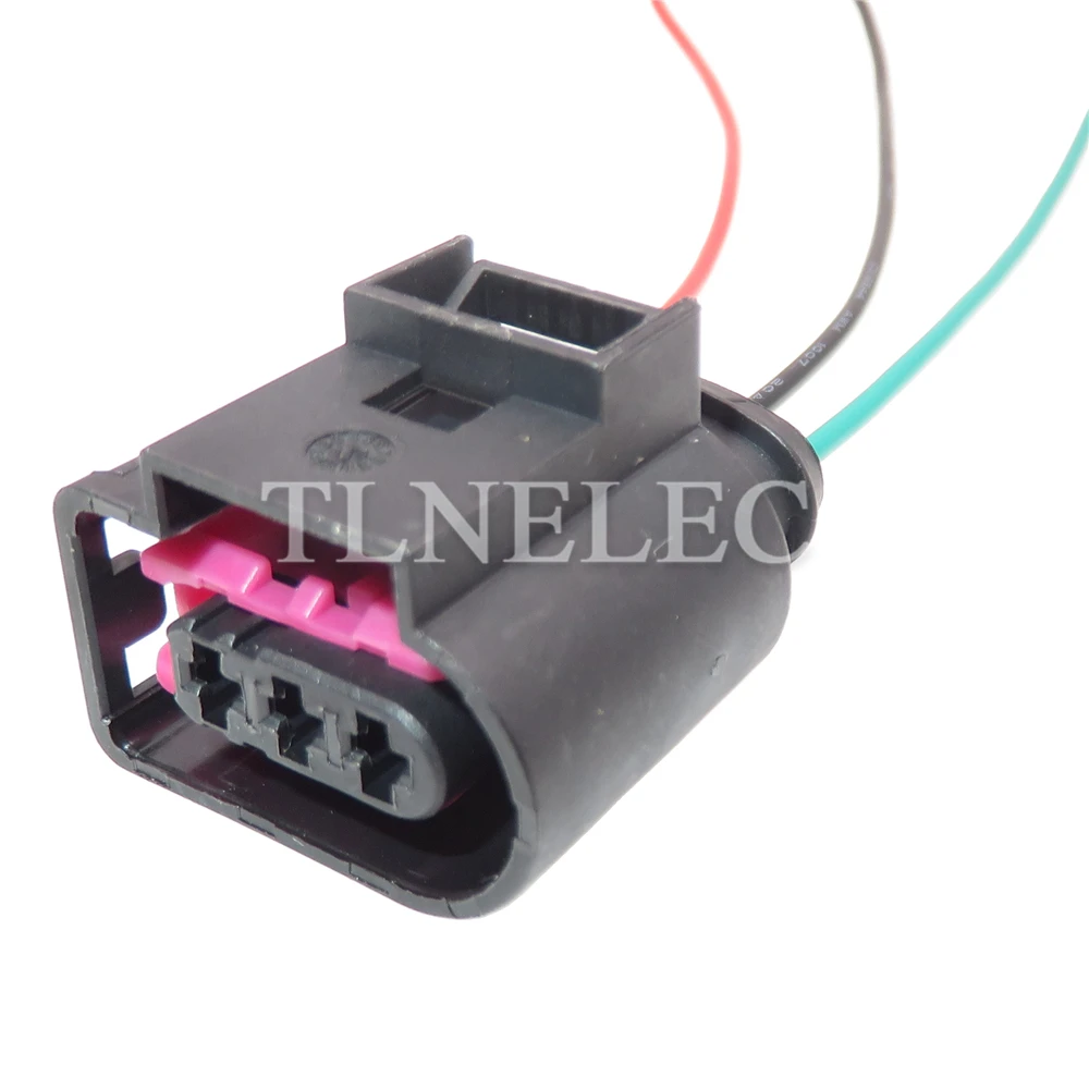 3 Pin Way Automotive Engine Fuel Track Pressure Sensor Waterproof Socket with Wires Car Wire Harness Connectors 4D0971993