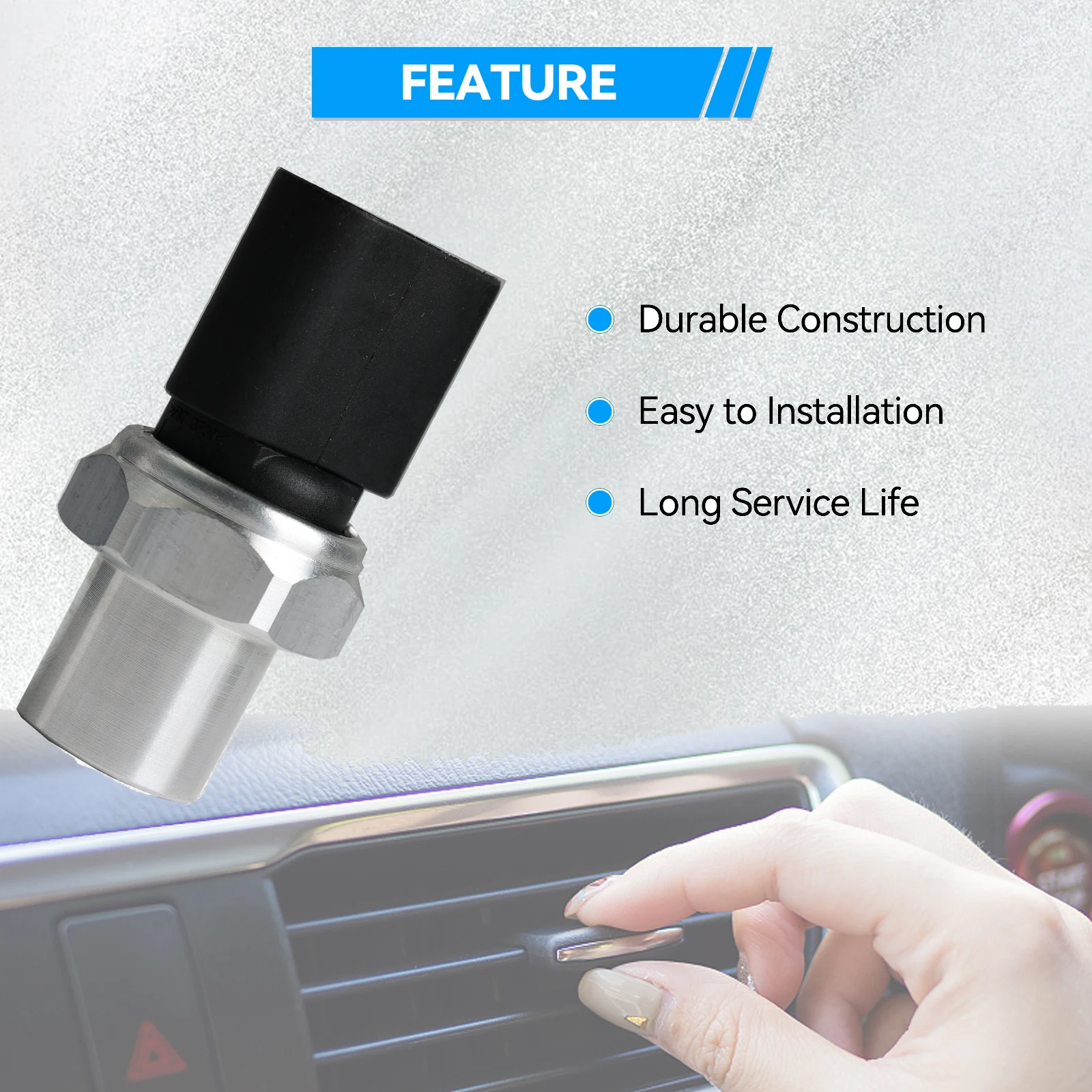 A/C Air Conditioning Pressure Switch Sensor For AUDI A6 C5 AVant 1.8T Estate Petrol 1999 2000 2001 2002 2003 2004 2005 4H0959126