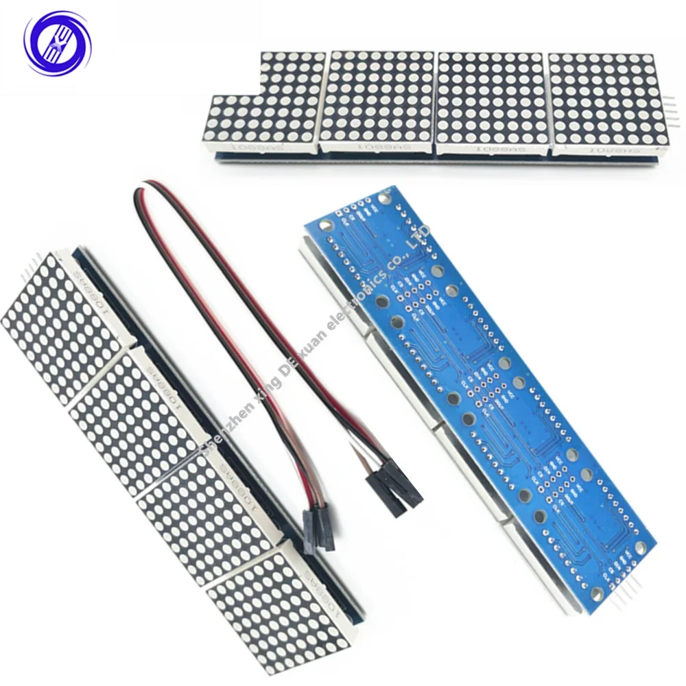 MAX7219 8*8 Dot Matrix LED Display Module 8/4/2 in one Digital Tube Microcontroller Control Module For Arduino DIY KIT