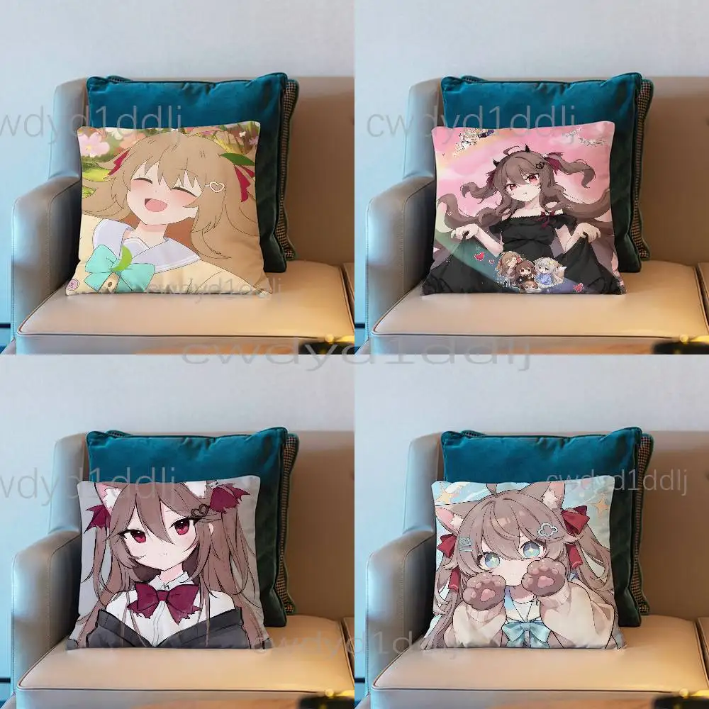 Neuro Sama Vtuber Cushion Cover Pillow Cover Decor Pillowcase Printed Cushion Case For Couch