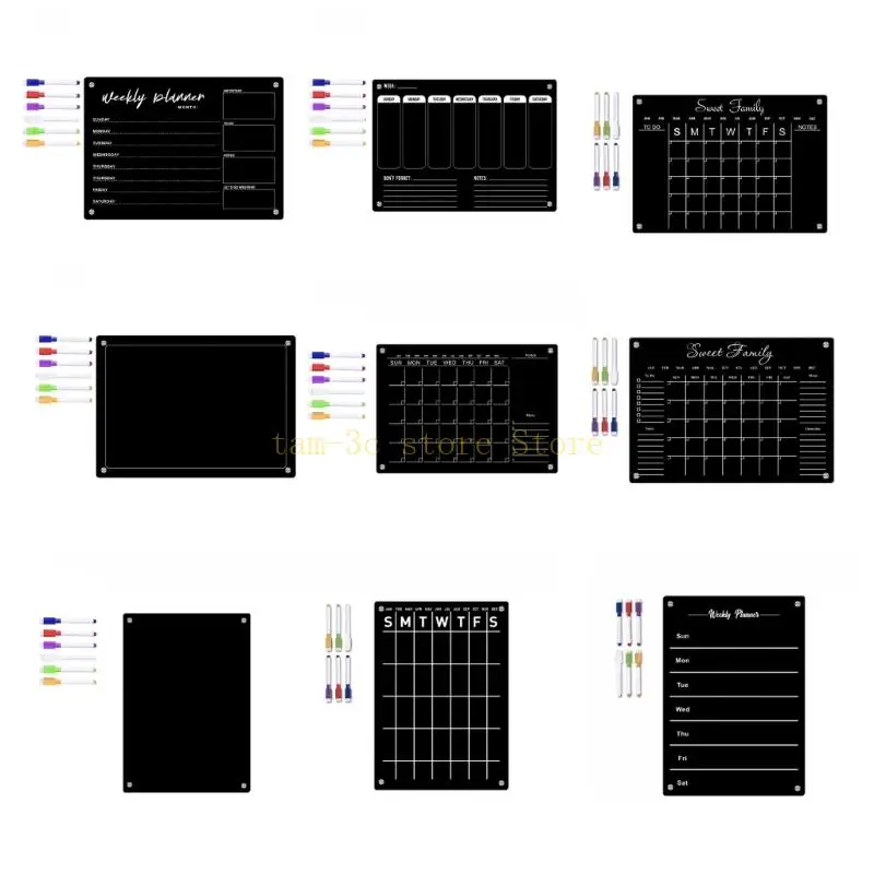 

Chalkboard Calendar for Fridge, Calendar Monthly Planner D0UA