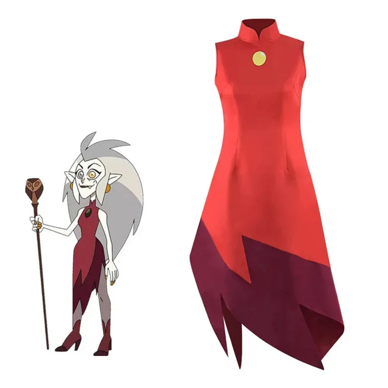 قمامة الدببة البومة كوس هاوس أميتي بلايت إدالين كلوثورن فستان مُصمم حسب الطلب تنورة حمراء بدلة موحدة قدس 2025 جديد