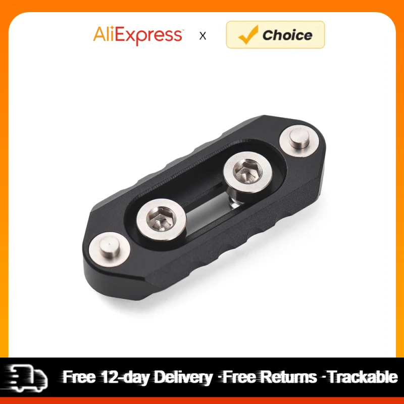 Universal NATO Rail 4.9cm Mini Safety Rail Quick Release Anti-Off Aluminum Alloy w/ 1/4 Inch Screws for NATO Handle Camera Cage