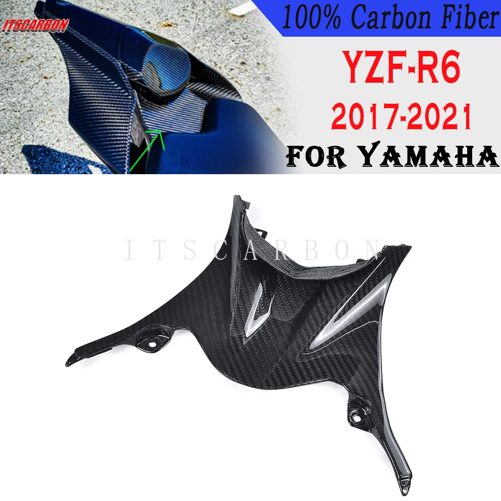 

For YAMAHA YZF-R6 R6 2017 2018 2019 2020 2021 Motorcycle Accessories 100% Carbon Fiber Rear Tail Central Seat Cover Fairing Kits