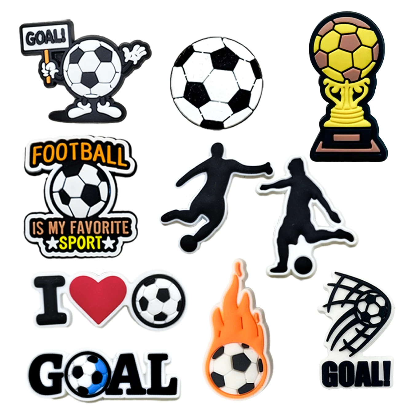 10 Pcs Football Ser…