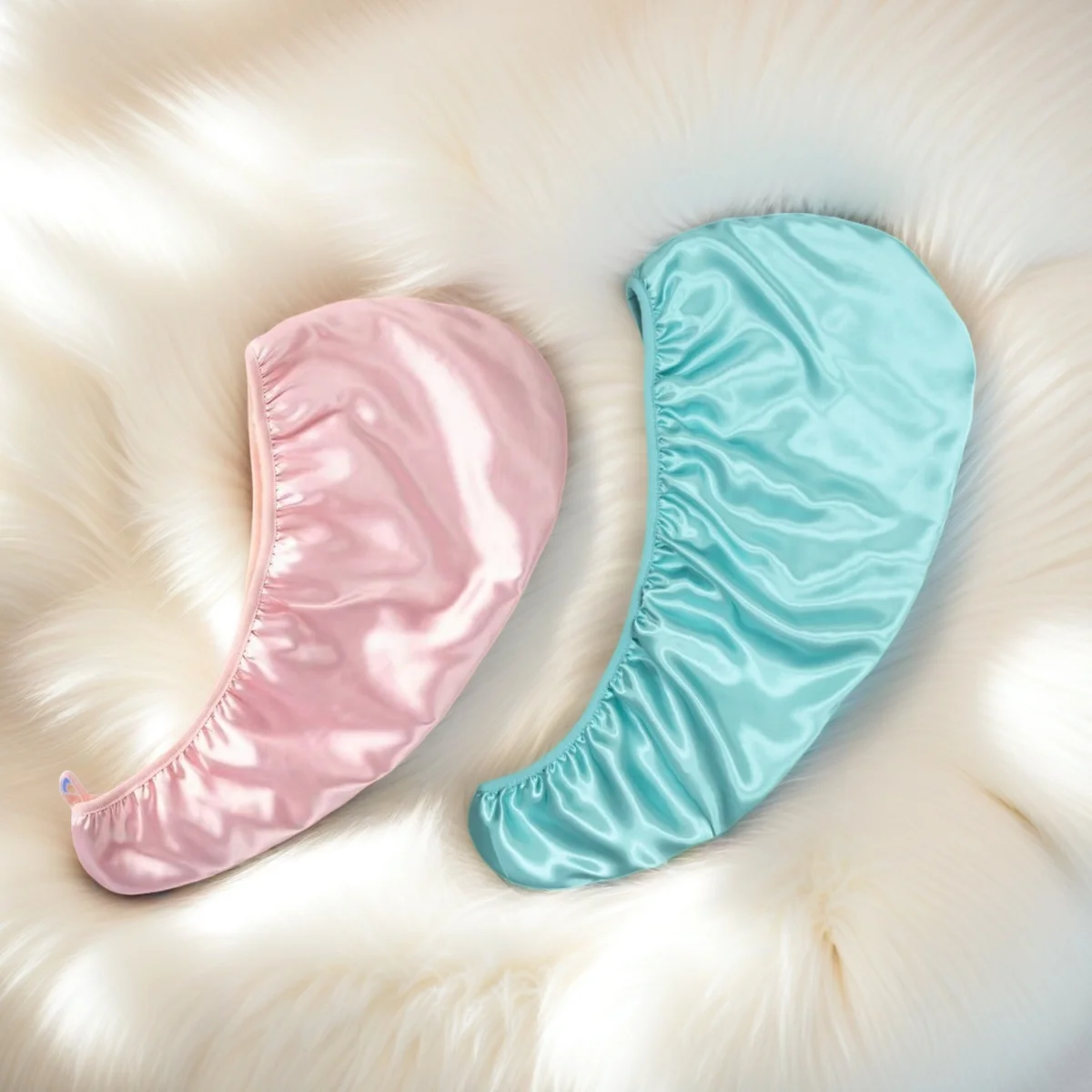 2 Color Satin Dry Hair Cap, Super Absorbent Hair Drying Cap, Hair Styling Tools, Drying Towel, Shower Caps