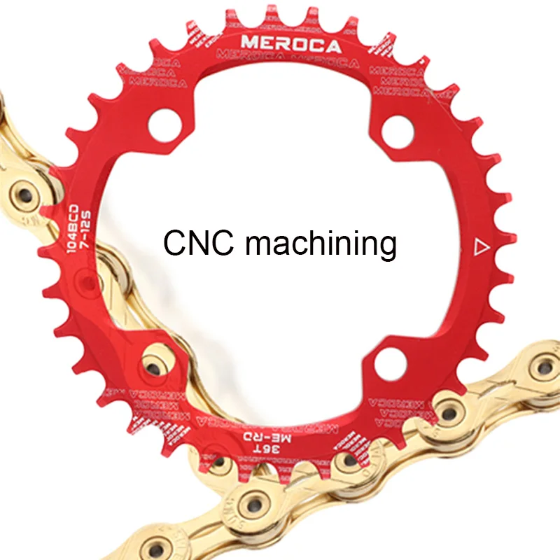 MEROCA 104bcd chainring Bicycle chain ring Mtb single chainring Crown 34 teeth 32/34/36/38T Crankset Tooth Plate Parts 104 bcd