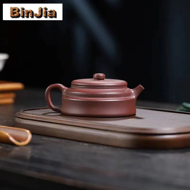 

180Ml Chinese Yixing Purple Clay Teapots Beauty Kettle Famous Handmade Rising Step Tea Pot Raw Ore Mud Zisha Set Gift