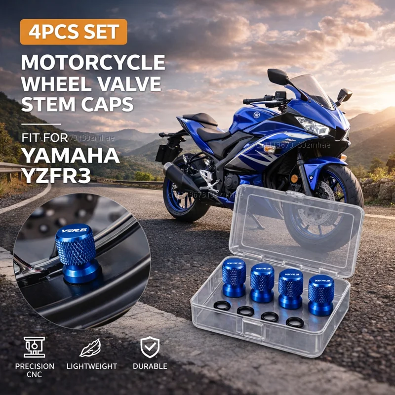 

Для мотоциклов YAMAHA YZFR3 YZF-R3 YZF R3: Аксессуары, крышка вентиля колеса из алюминия с ЧПУ, пылезащитная заглушка для воздушного порта, колпачок для вентиля диска колеса